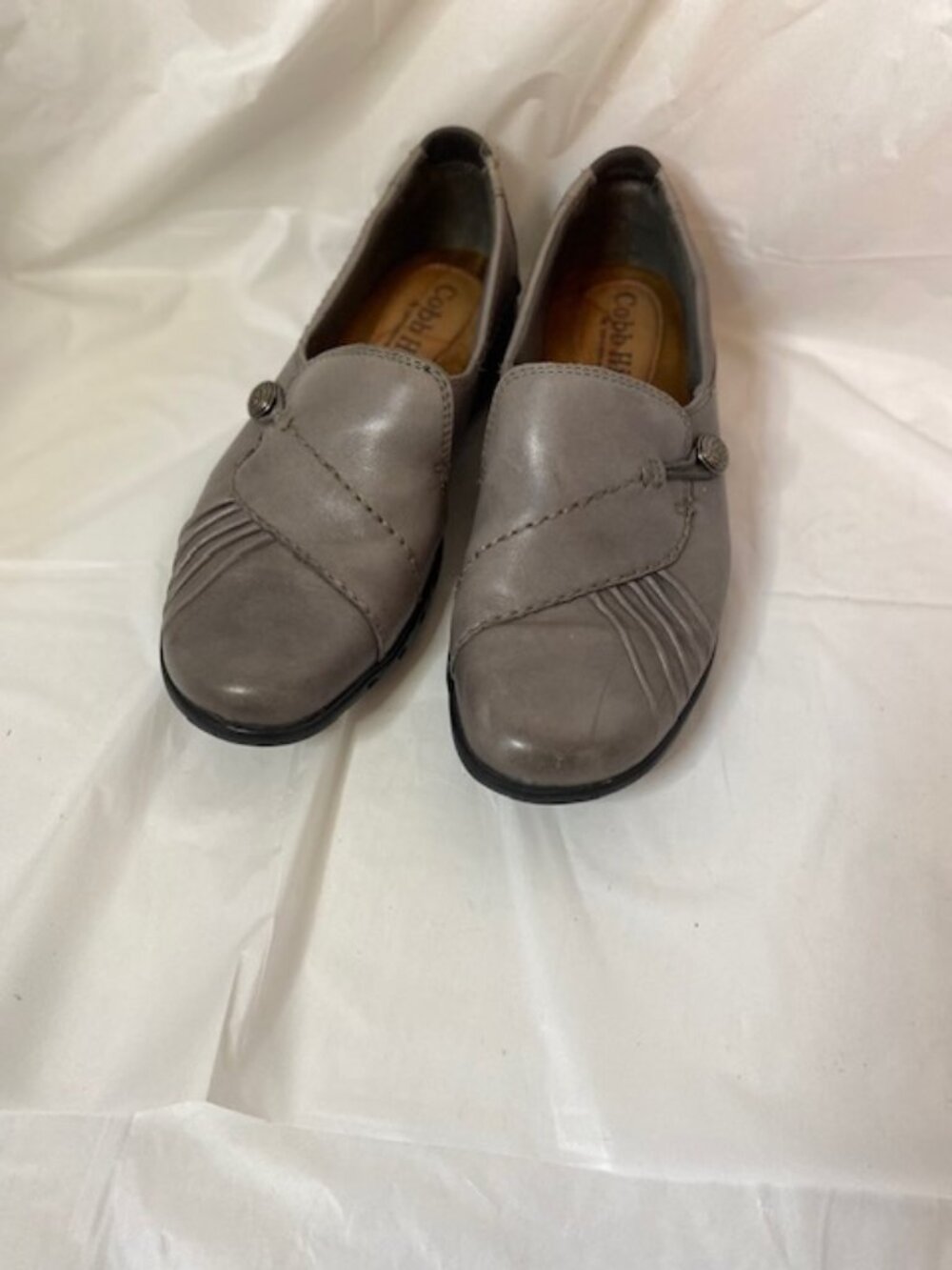 Cobb Hill by New Balance Gray Leather comfort Loafers - Women's Size 7M